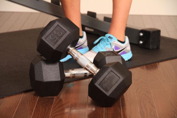 Rubber Hex Dumbbells